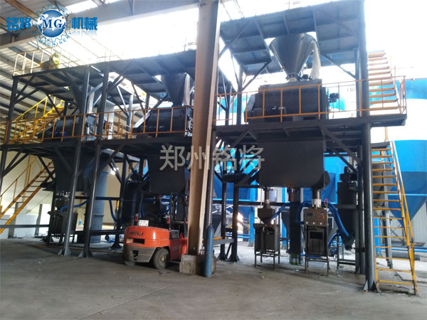 年產20萬噸干粉砂漿生產線案例分享，吉林雙贏涂料有限公司